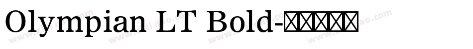 Olympian LT Bold字体转换